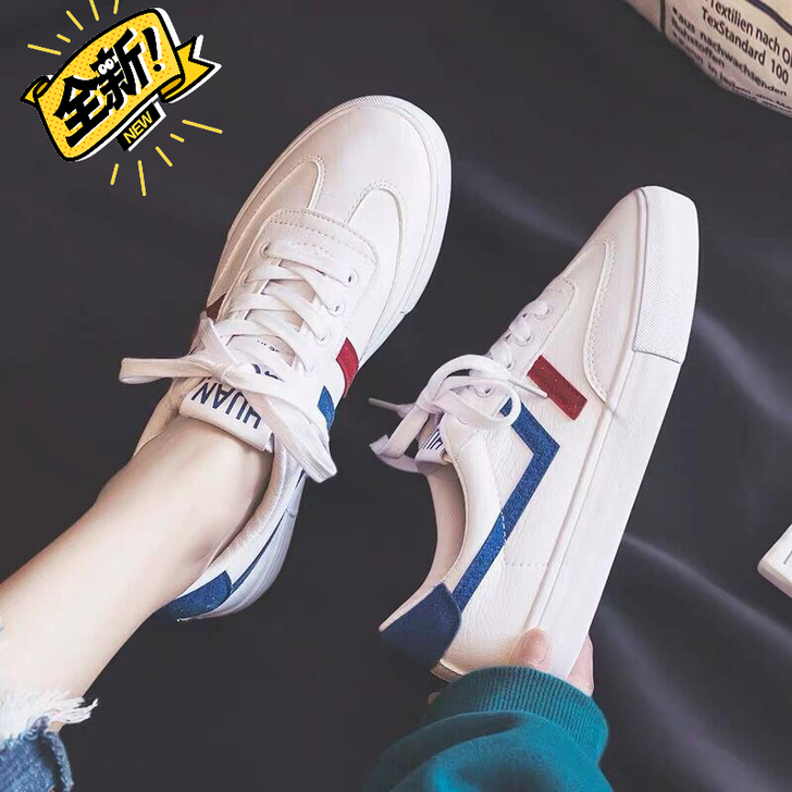 小白鞋女2021春夏季新款百搭平底板鞋学生...