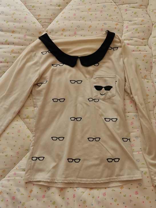 娃娃领衬衣,可内搭外穿