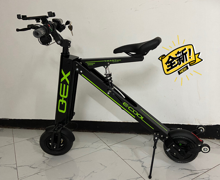 QEX折叠电动车上班代步神器，小巧轻便不占...