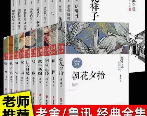 20册鲁迅全集朝花夕拾故乡阿Q正传老舍经典...