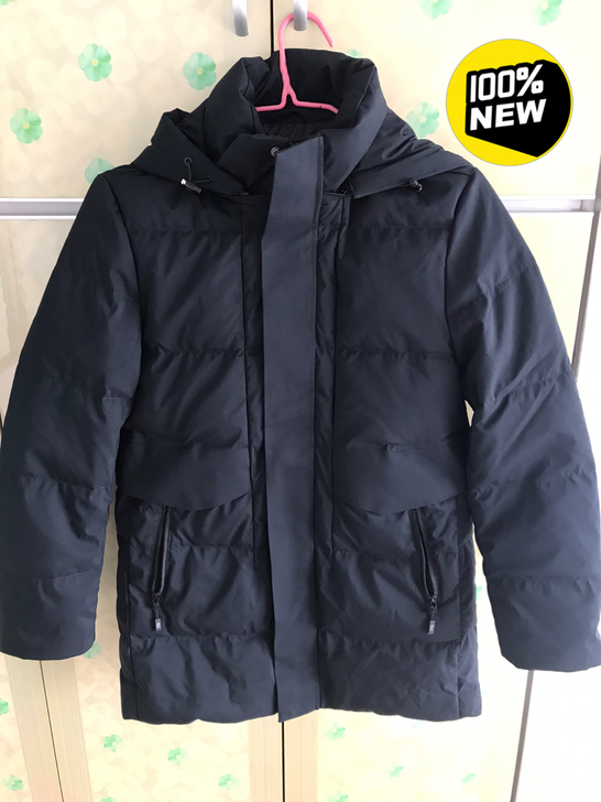 全新品牌男士羽绒服，黑色款170/88A，...
