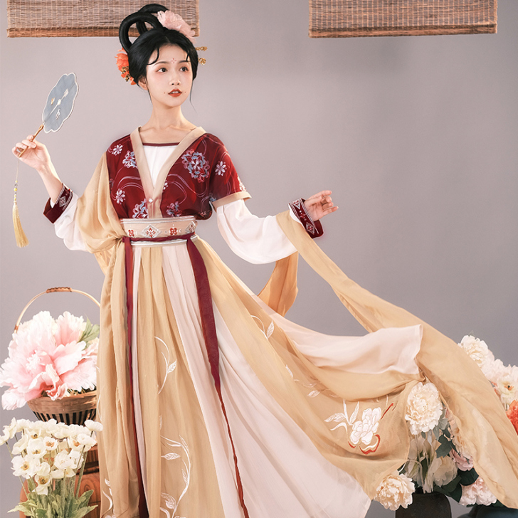 耀春醉芙蓉原创汉服女正品中国风古装齐腰唐制...