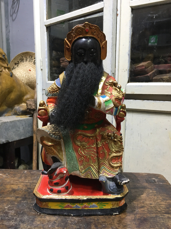 木雕神像樟木雕刻真武大帝玄天上帝