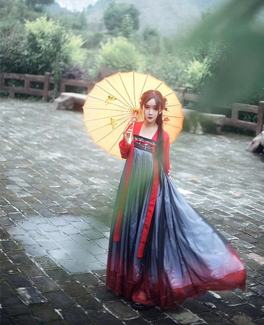 新款汉服女若怡古风清新淡雅古装仙女春夏日常...