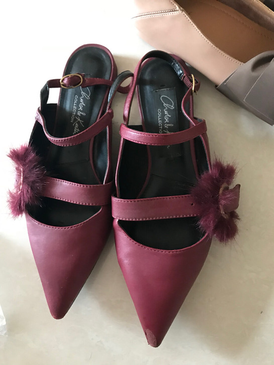 小ck尖头单鞋女