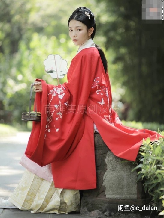 南雅集  原创刺绣明制 中国风秋冬汉服 女...