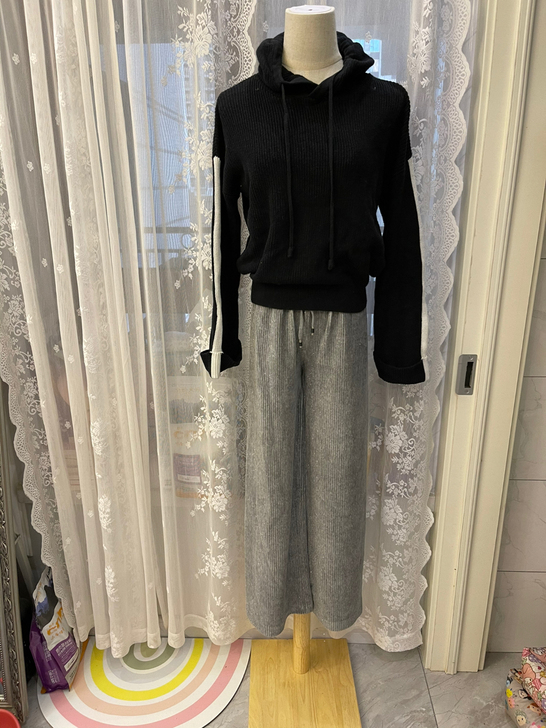 连帽针织衫 全新