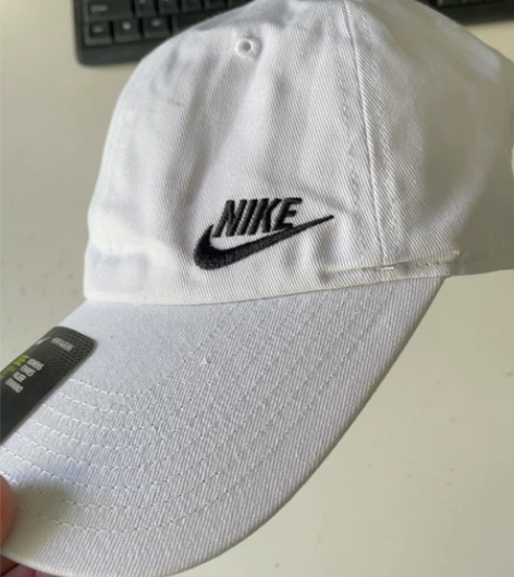 白色侧标nike耐克棒球帽鸭舌帽行四季帽男...