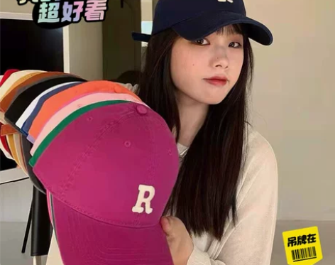 鸭舌帽丁走走高品质字母刺绣纯棉棒球帽女韩版...