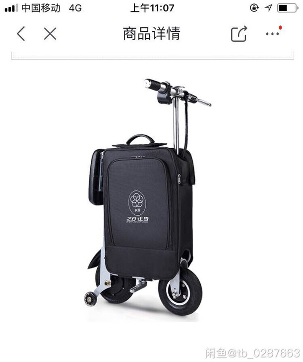 正步折叠电动车（旅行箱式）