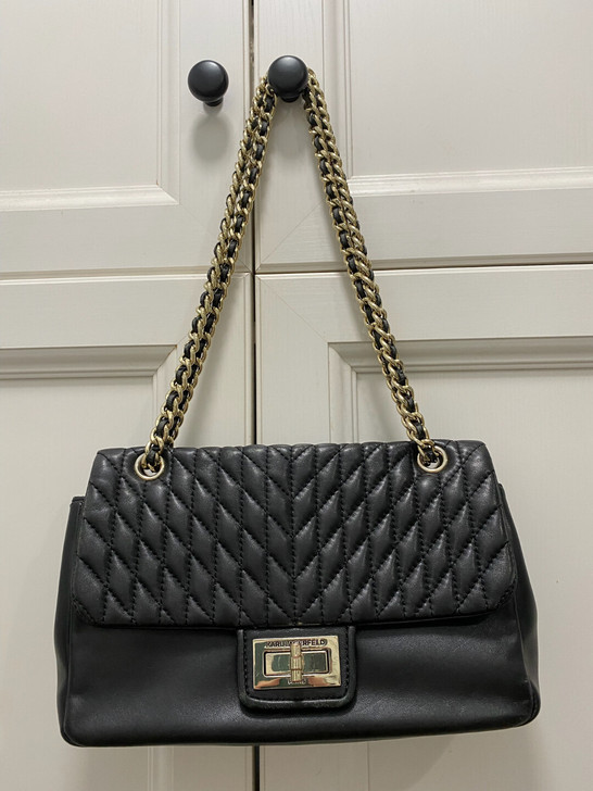 正品老佛爷Karl Lagerfeld黑色...