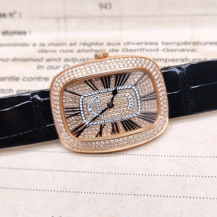 法穆兰后钻满天星石英女士腕表LADIES#...