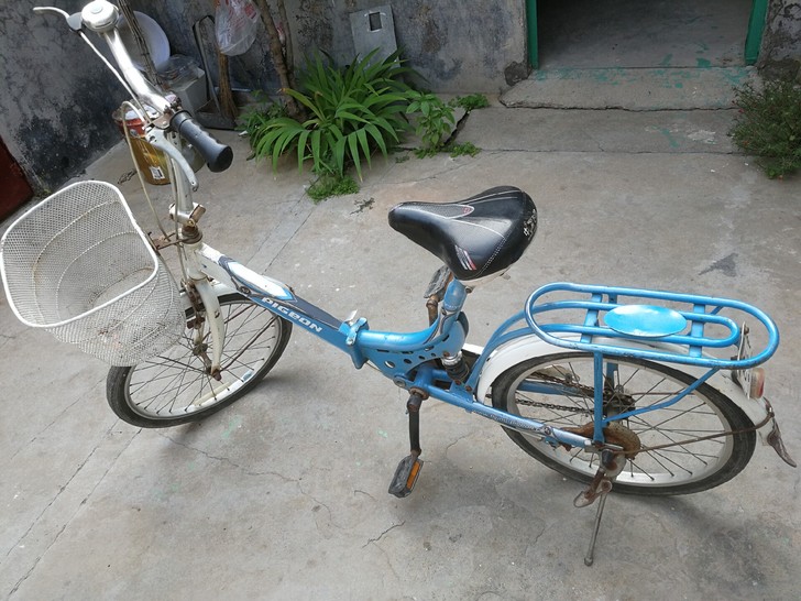 飞鸽牌折叠自行车，有七层新没有任何毛病孩子...