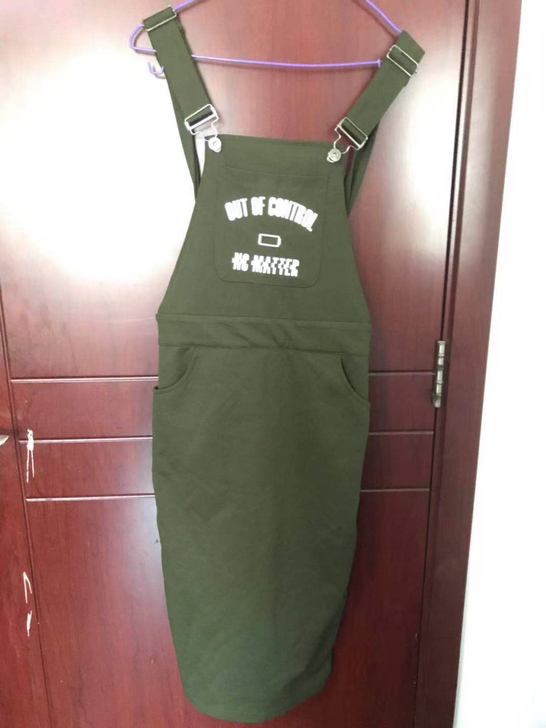 背带裙 80到100斤都可穿 处理 一次没...