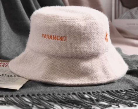 秋冬款chic加厚保暖毛绒帽渔夫帽女日系百...