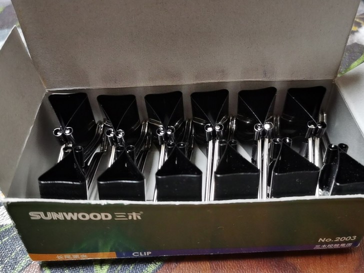 全新三木2003 3#长尾夹 票夹 32m...