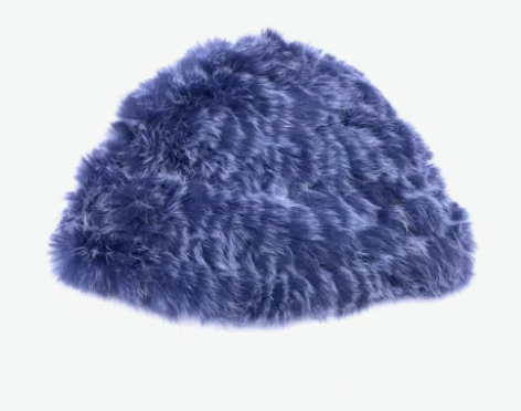 特价獭兔家兔毛毛帽子纯手工编织皮草帽子兔毛...