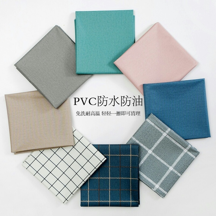田园pvc格子桌布防水防烫防油免洗长方形餐...