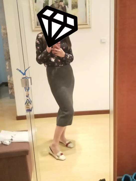 包邮秋季针织半身裙 一步裙