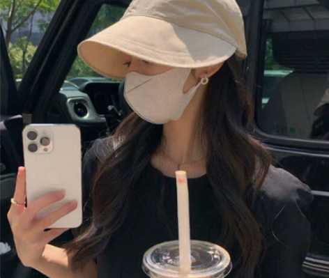 赵露思同款鸭舌帽夏季大檐帽轻薄透气防晒渔夫...