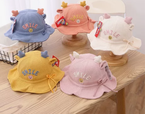 儿童渔夫帽可爱萌趣春秋公主帽婴儿帽子盆帽可...