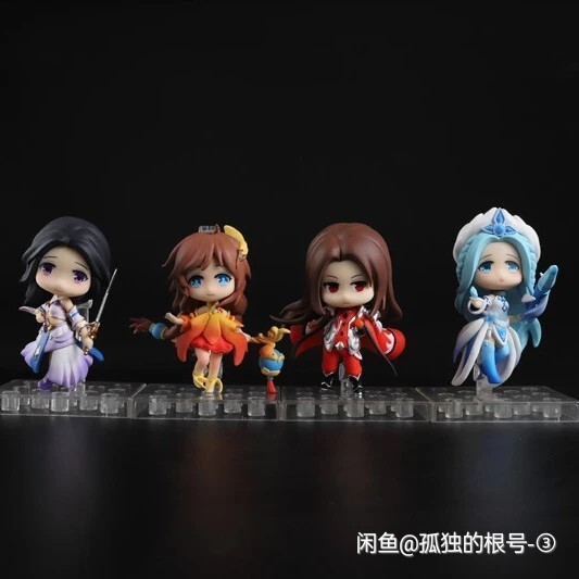 王者荣耀大乔周瑜王昭君露娜手办