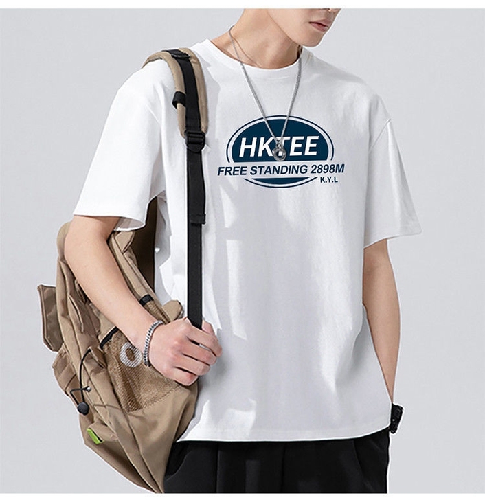 短袖t恤男士2021夏季新款潮牌ins潮纯...