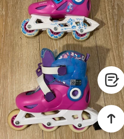 迪卡侬PLAY5儿童青少年轮滑鞋旱冰鞋可调...