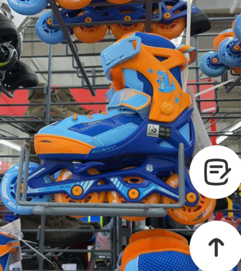 迪卡侬溜冰鞋儿童初学者中大童轮滑鞋女童滑冰...