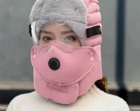 雷锋帽秋冬季防寒防风帽保暖护耳男女骑车帽滑...