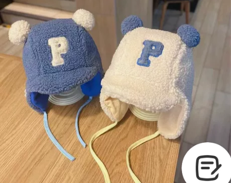 宝宝帽子秋冬季女童冬款男宝宝护耳毛绒帽冬天...