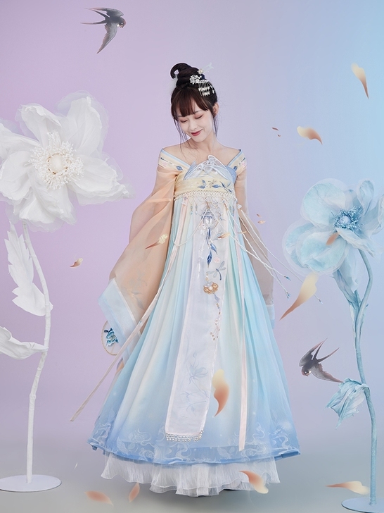 【暂挂】七月夕 嫦笙 窄臂大袖上襦齐胸裙绣...