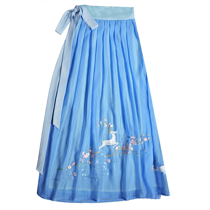 钟灵记汉服【鹿鹤鸣】 清仓买的，只有下裙，...