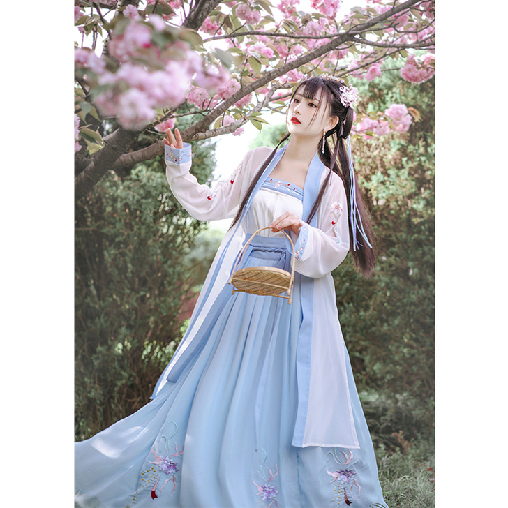 御篇【灼莲】汉服女成人原创三件套4.5米摆...