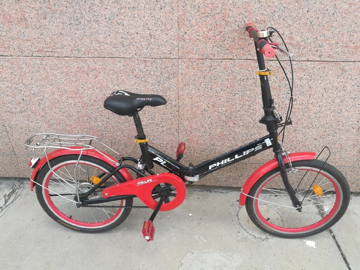 菲利普折叠自行车，9.9成新，质量好，后面...