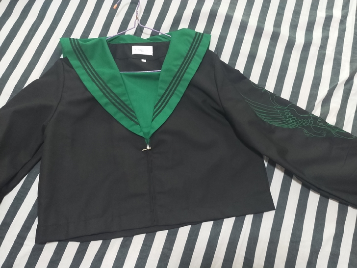 别具衣格家 白泽双色 M码80cm长裙 朋...