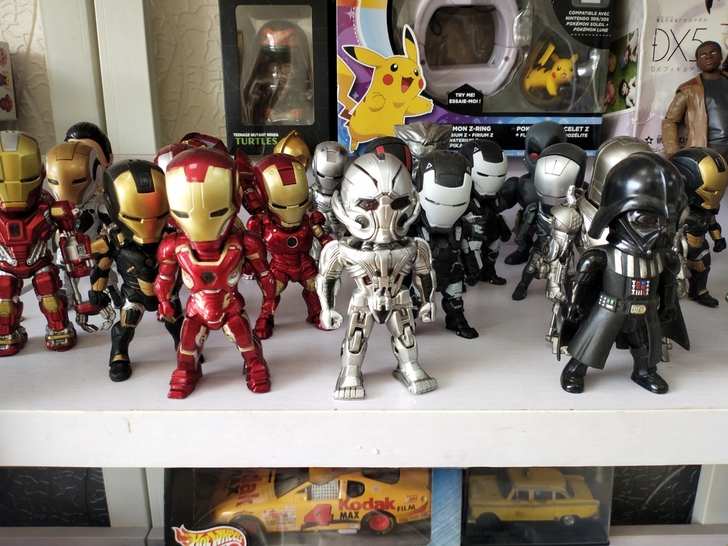 超逼真Q版钢铁侠车载模型手办复仇者联盟美国...