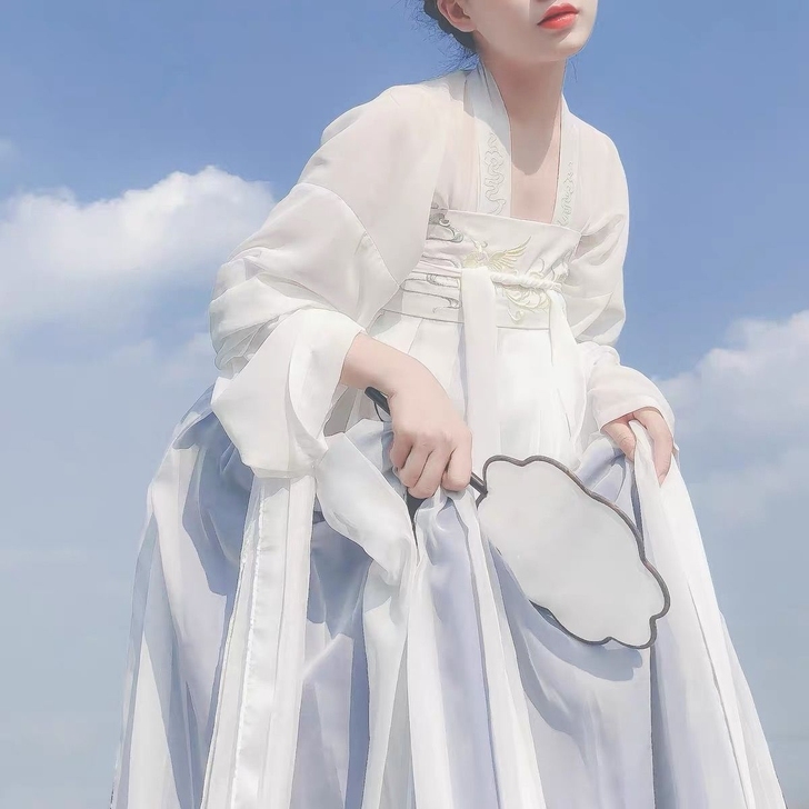 惊鸿【万里晴空】白菜汉服女两片式齐胸襦裙4...