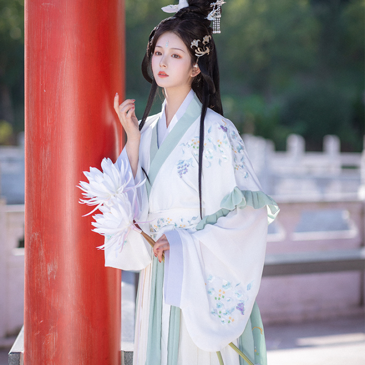 琼华汉服女正品原创春夏套装中国风白菜正版全...