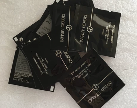 10片打包小样阿玛尼晶柔光韵防晒凝乳1ml...