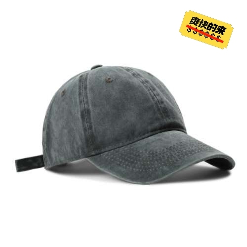 帽子女鸭舌帽软顶韩版ins百搭水洗纯色棒球...