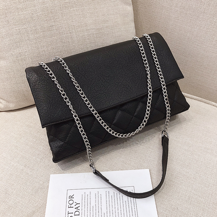 ins超火菱格链条包女2018新款潮韩版百...