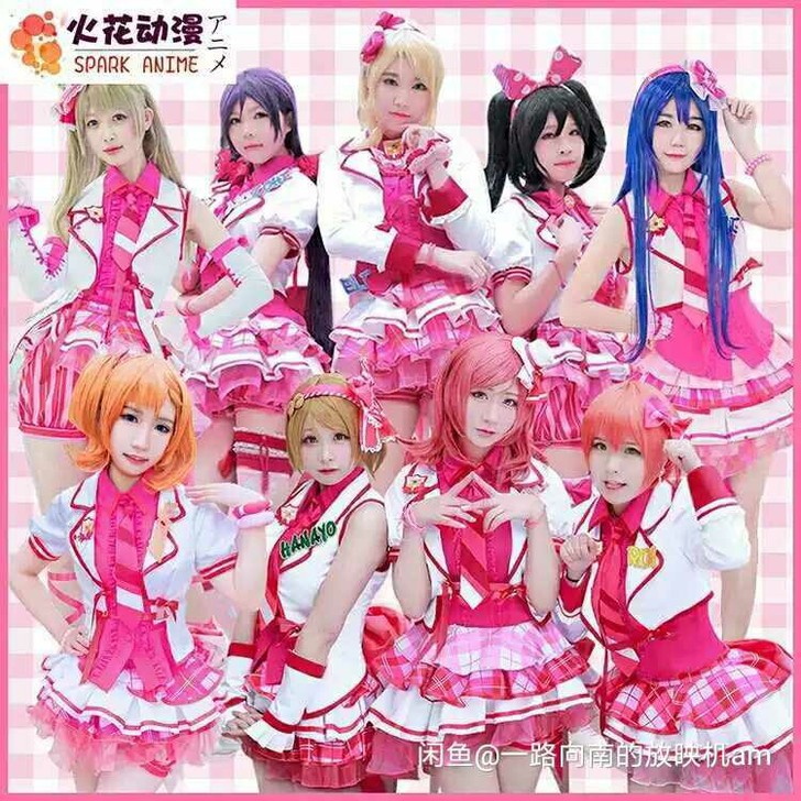 火花动漫lovelive 街机放学后打歌服...
