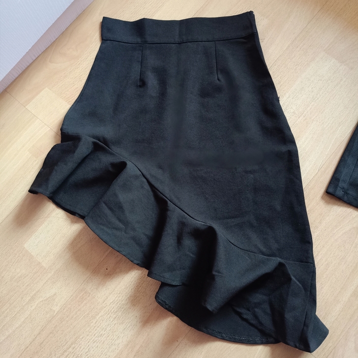 不规则短裙   S码    西服面料   ...