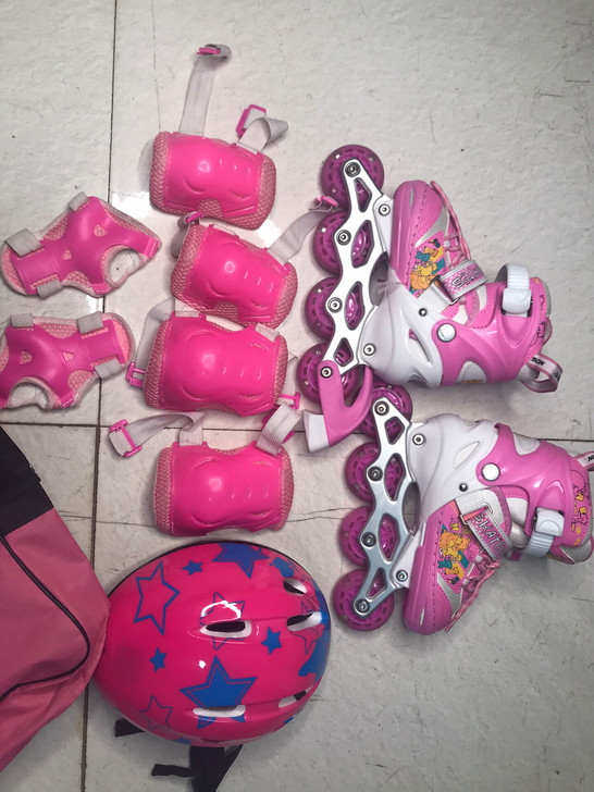 派乐迪品牌儿童溜冰鞋全套转让，买回穿了两次...