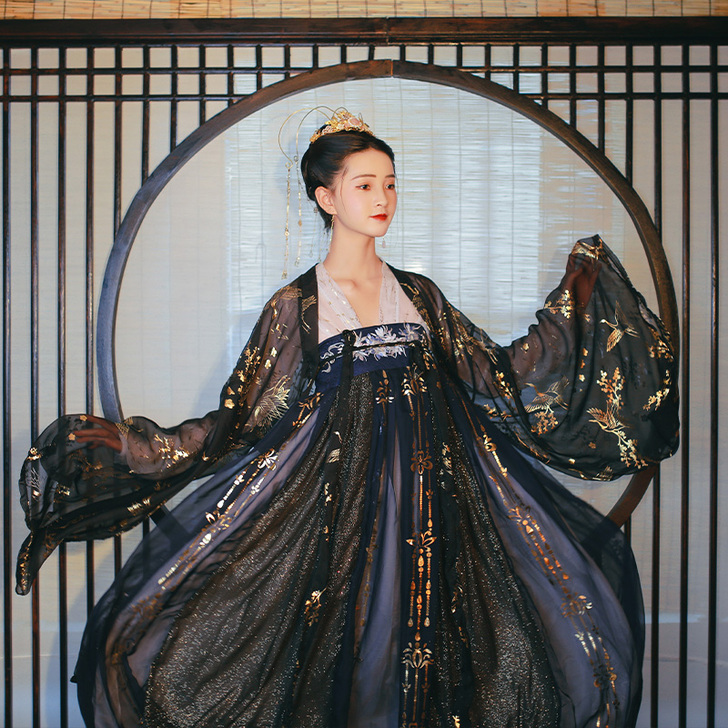 苍海赋汉服女中国风古装学生花神赋樱花仙气飘...