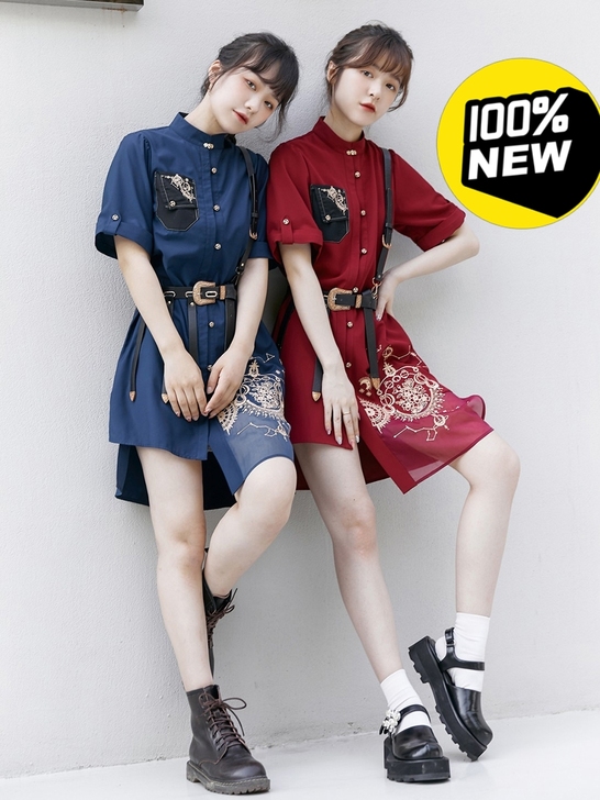 徐娇织羽集【星与晨花】改良汉服汉元素竖领对...