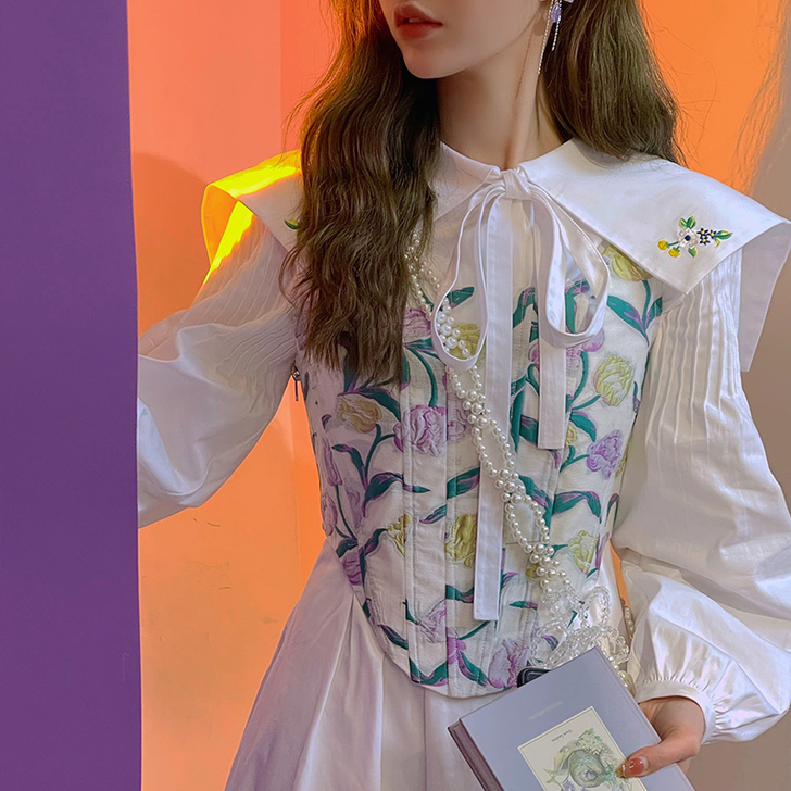 子晴 鱼骨 马甲