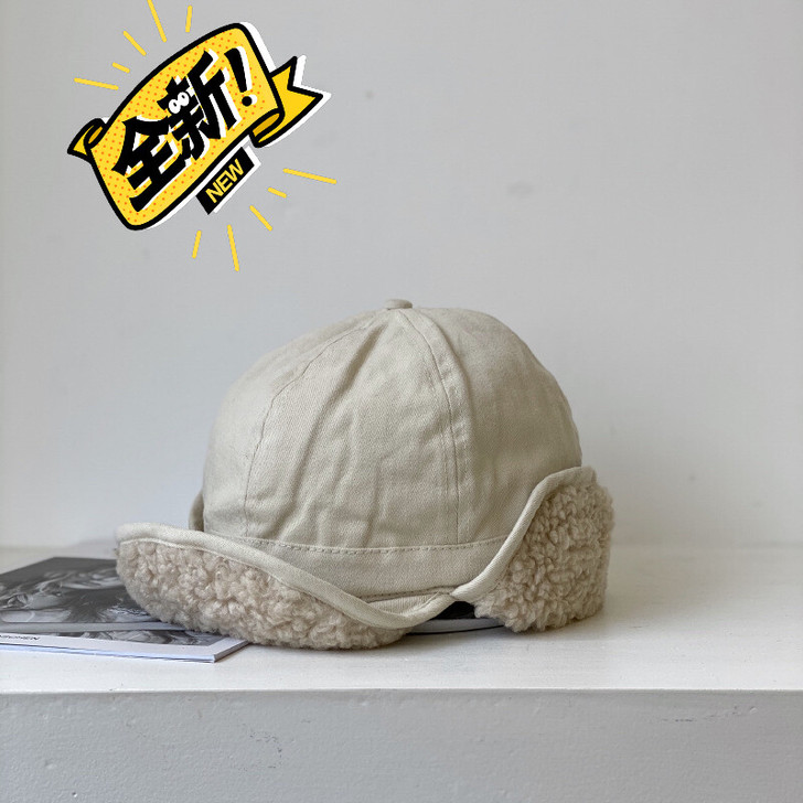 羊羔毛护耳雷锋帽全新