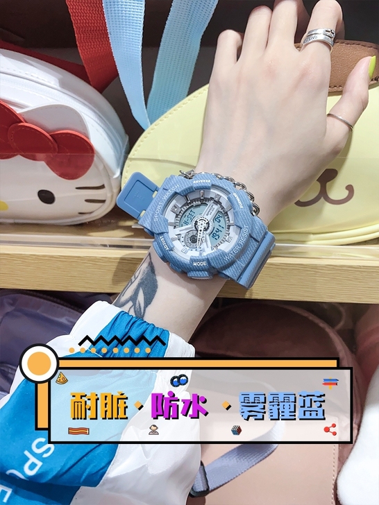 全新 独角兽电子手表男士初高中学生女防水机...